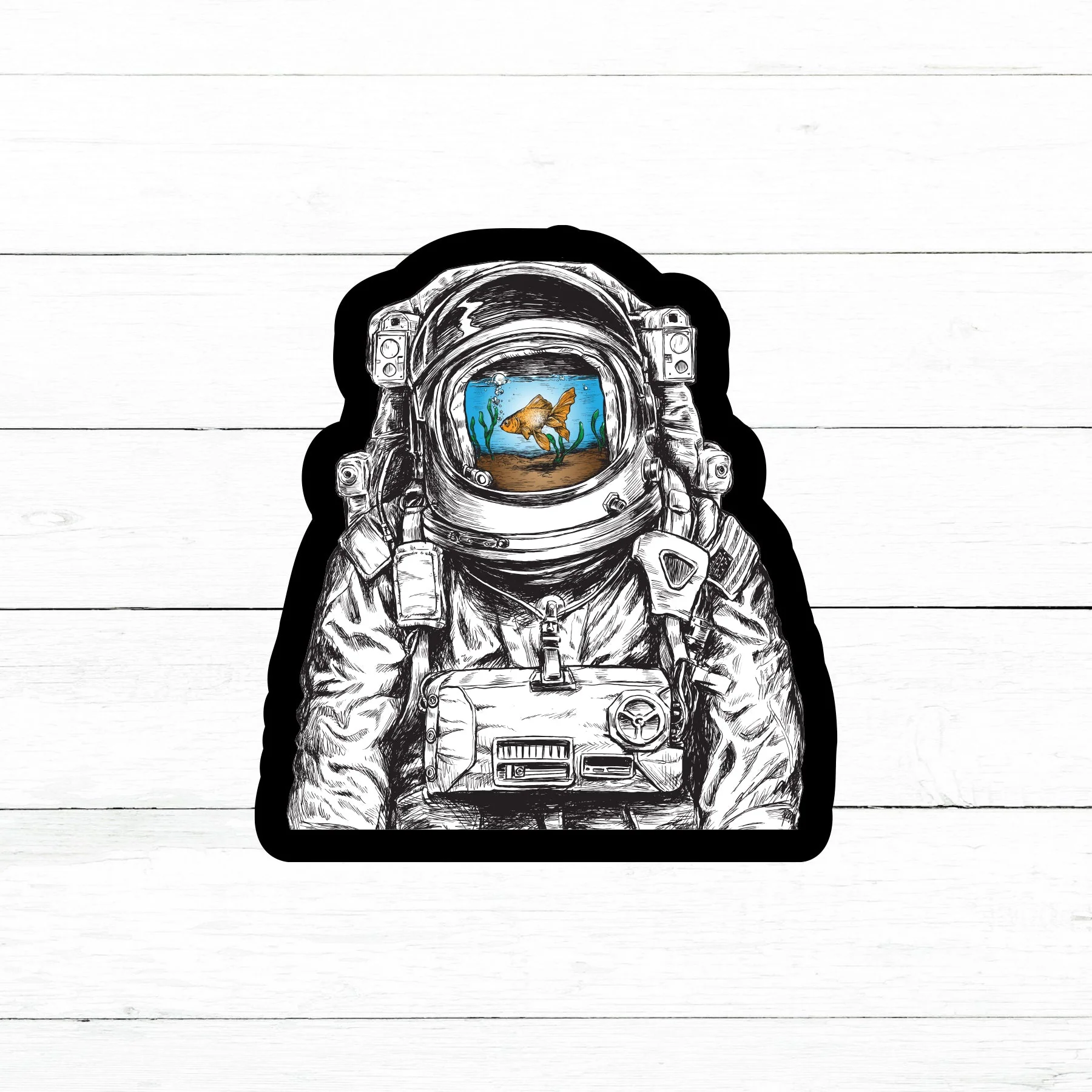 Astronaut Sticker | Waterproof Vinyl Decal | 3in