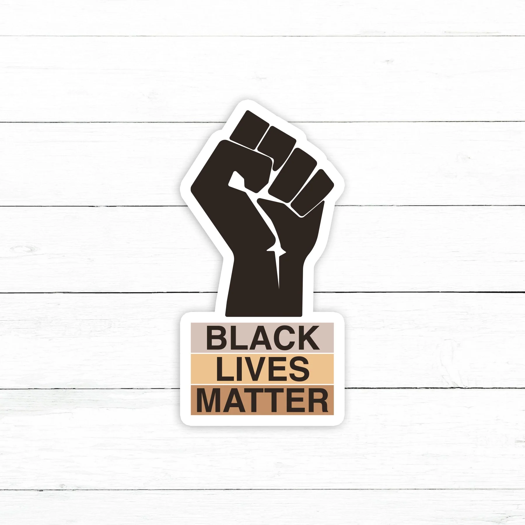 BLM Fist Sticker Decal | Waterproof Vinyl | 3in