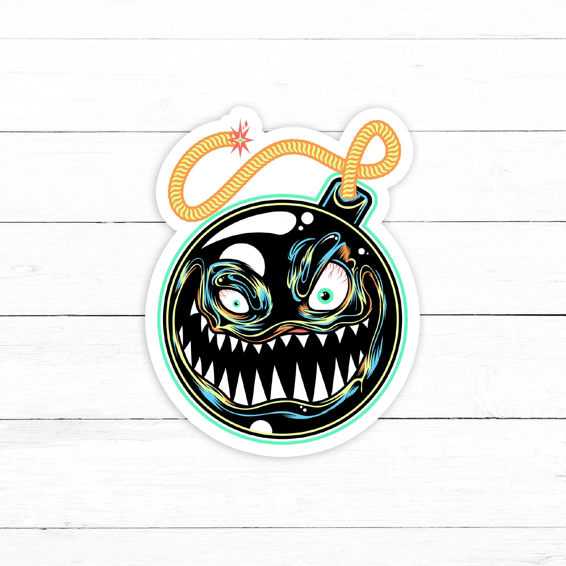 Bomb Sticker | Waterproof Vinyl Decal | 3in