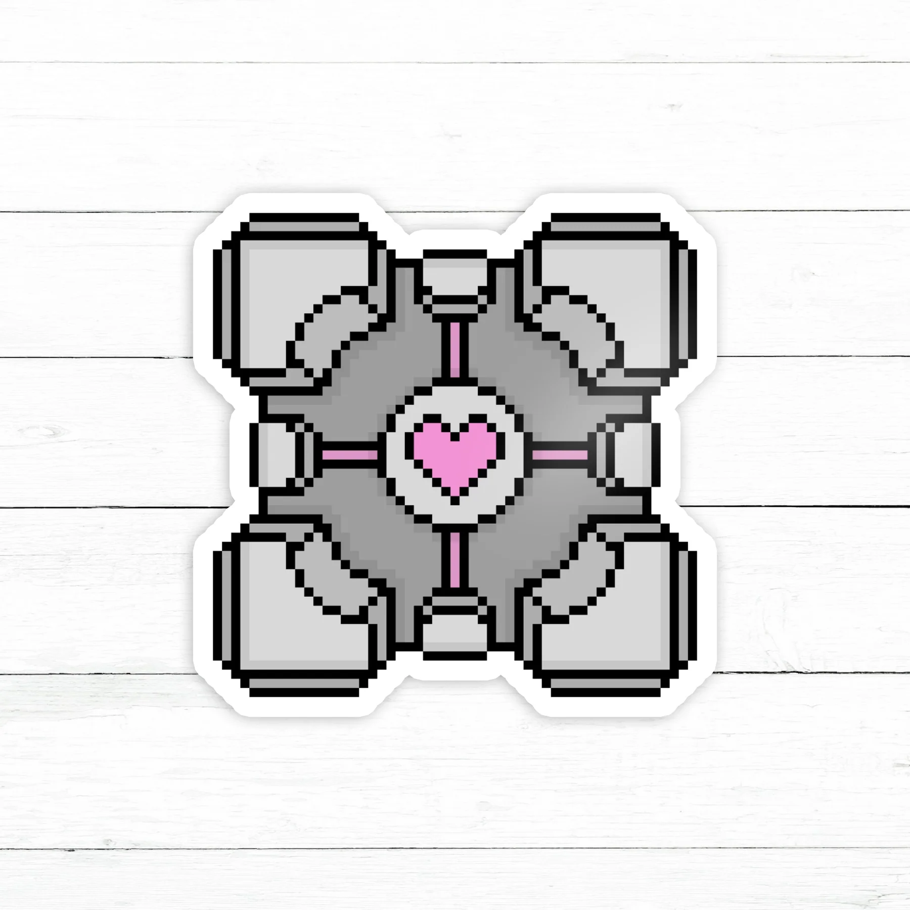 Cube Love Sticker | Waterproof Vinyl Decal | 3in