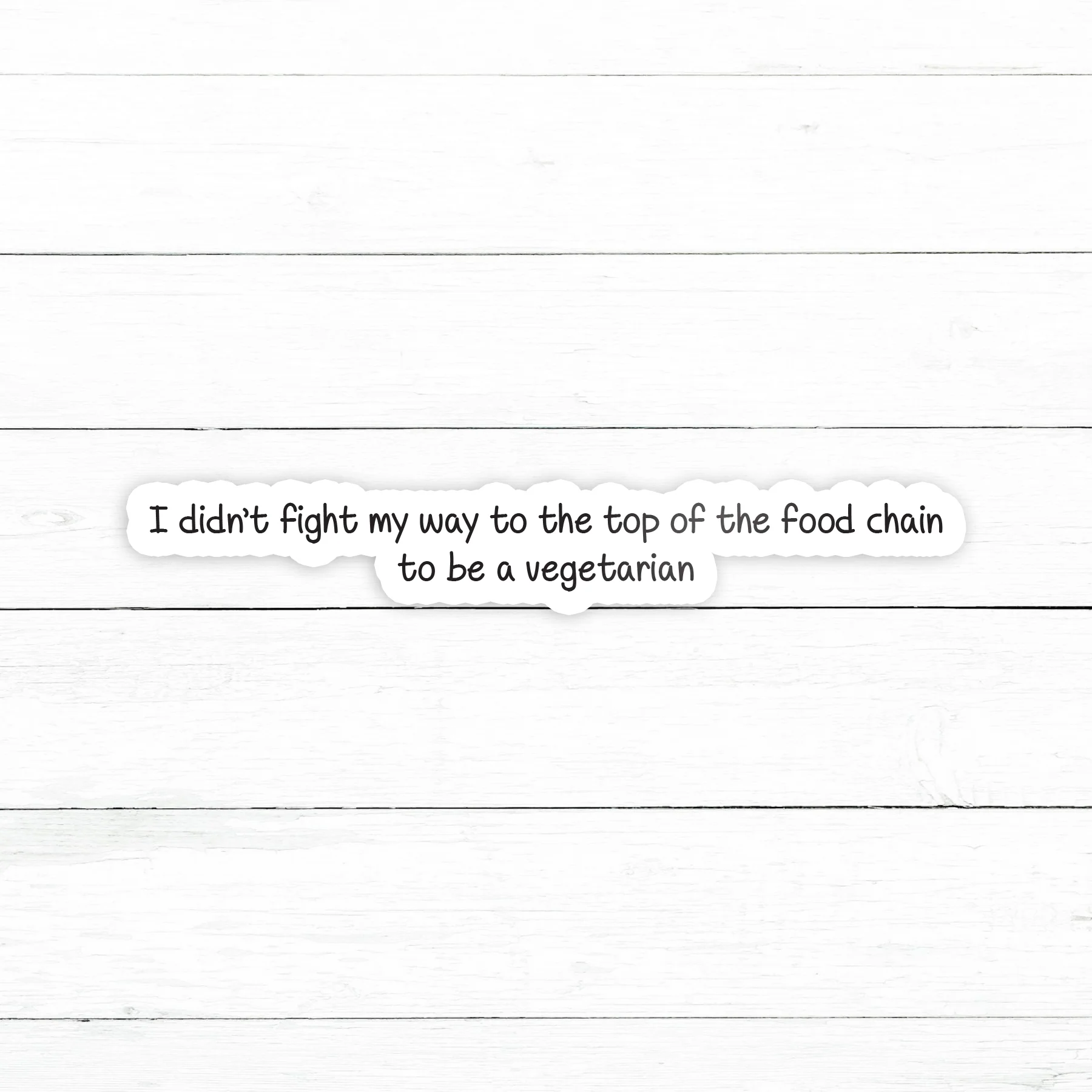 Food Chain Sticker | Waterproof Vinyl Decal | 3in