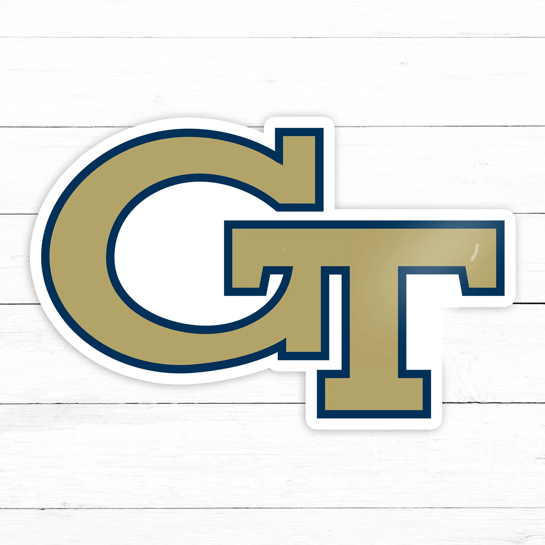 Georgia Tech Sticker | Waterproof Vinyl Decal | 3in