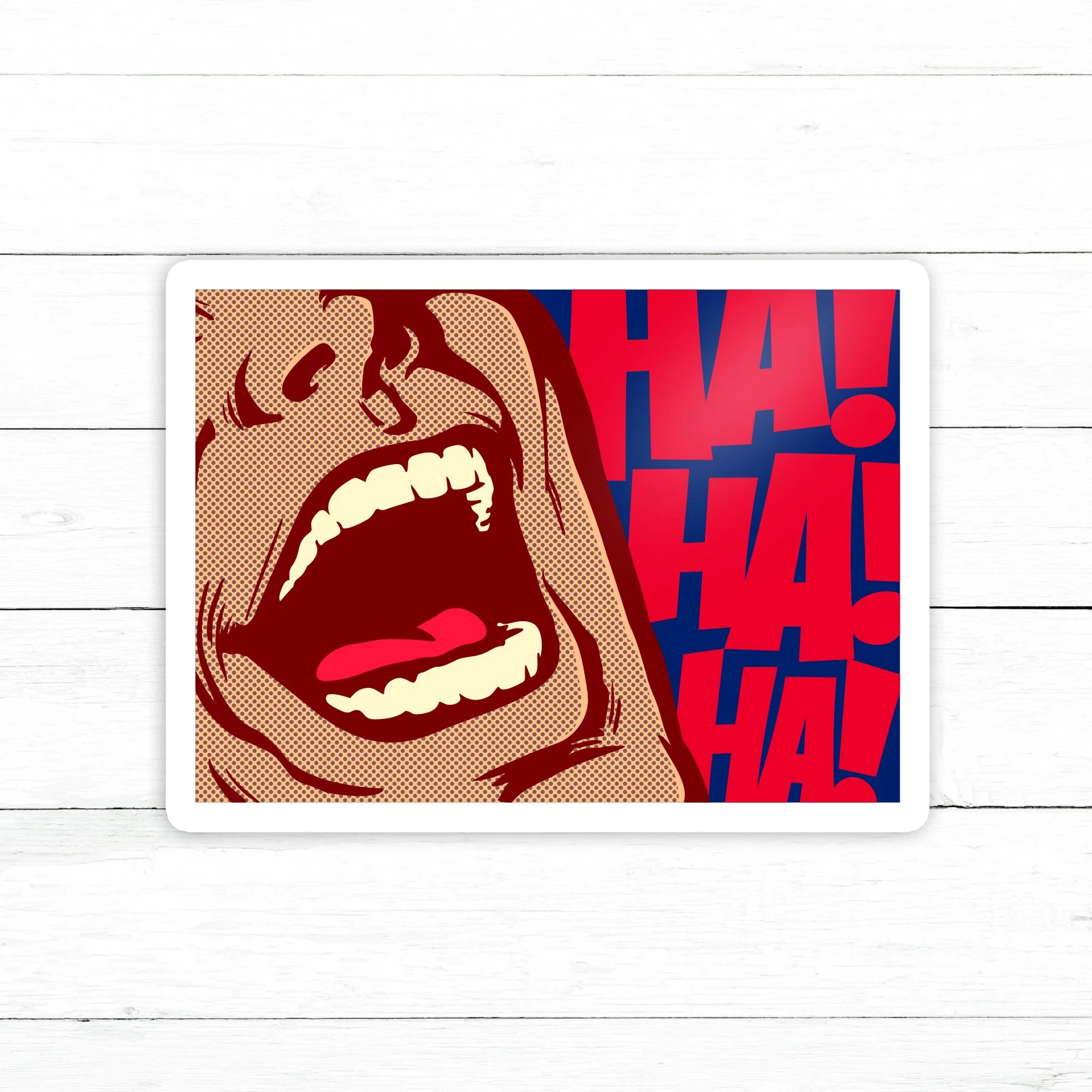 HAHAHA Sticker | Waterproof Vinyl Decal | 3in