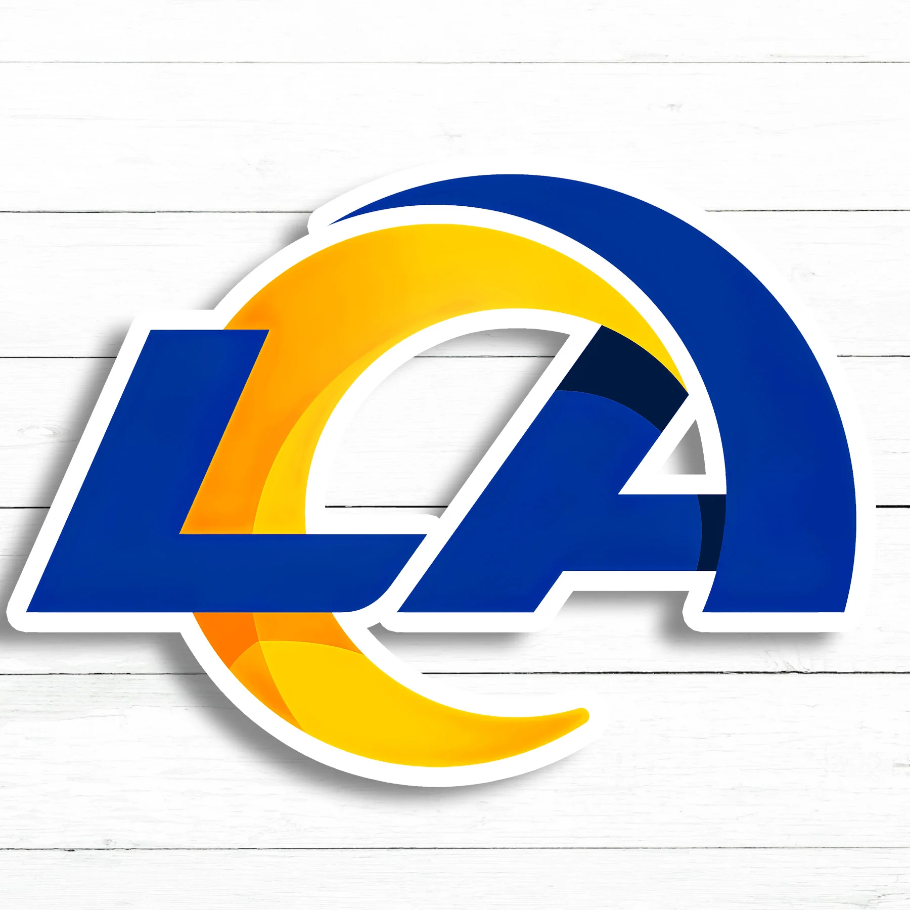 LA Rams Sticker | Waterproof Vinyl Decal | 3in