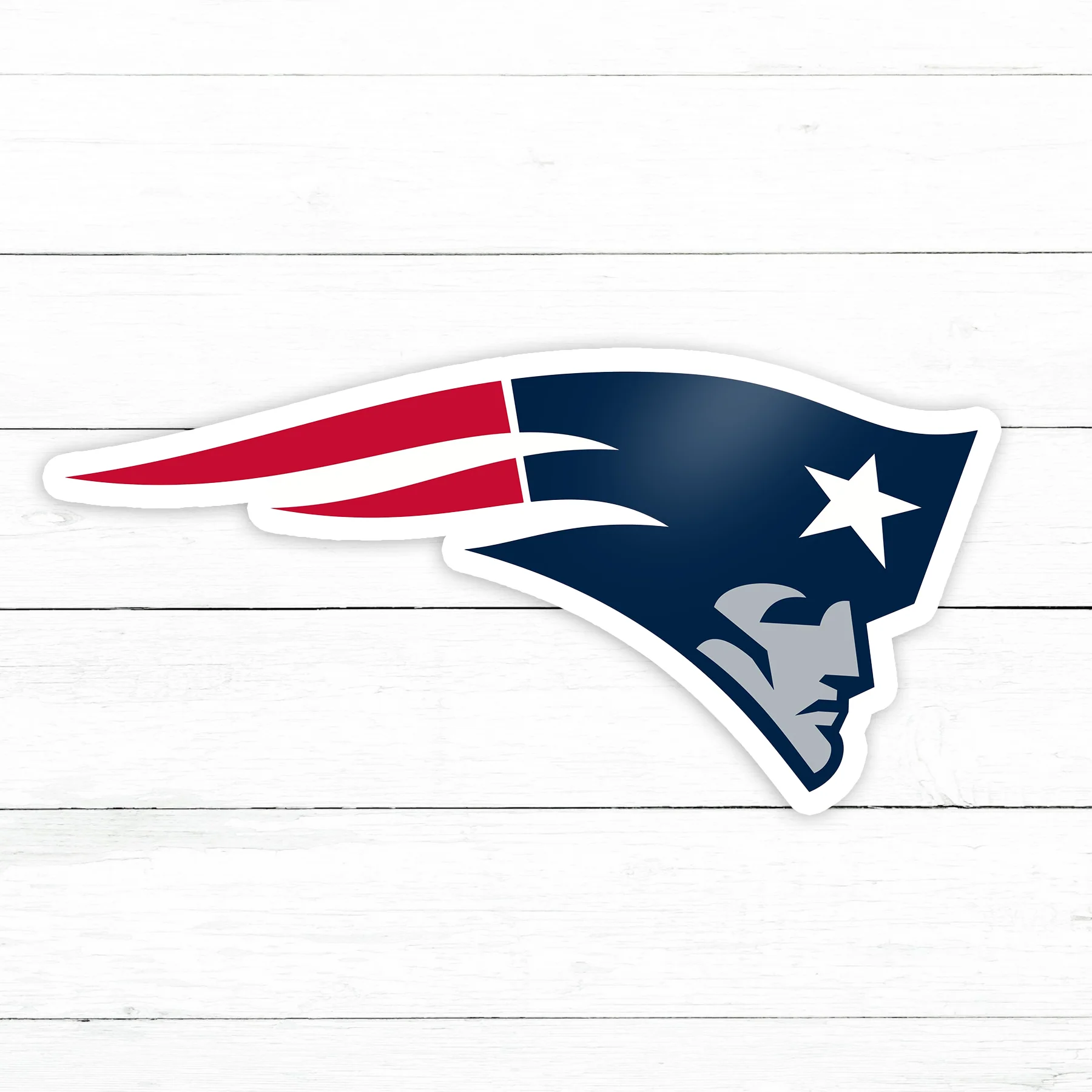 New England Patriot Sticker | Waterproof Vinyl Decal | 3in