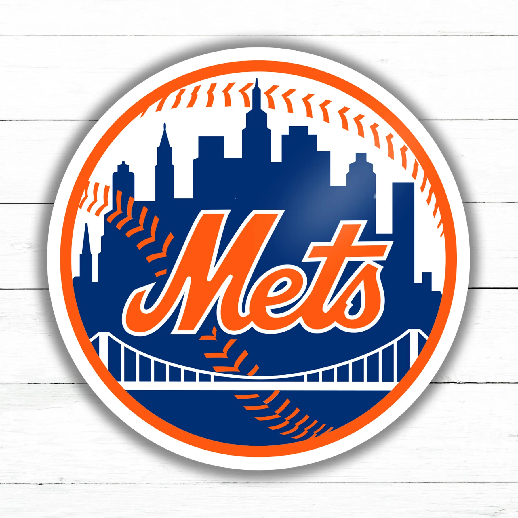 New York Mets Sticker | Waterproof Vinyl Decal | 3in