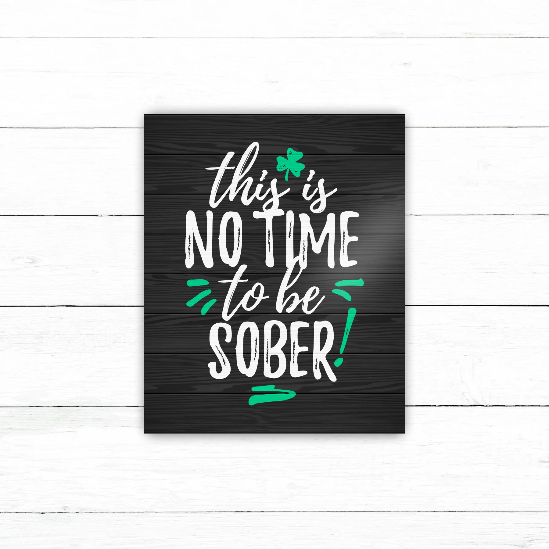 No Time to be Sober Sticker | Waterproof Vinyl Decal | 3in