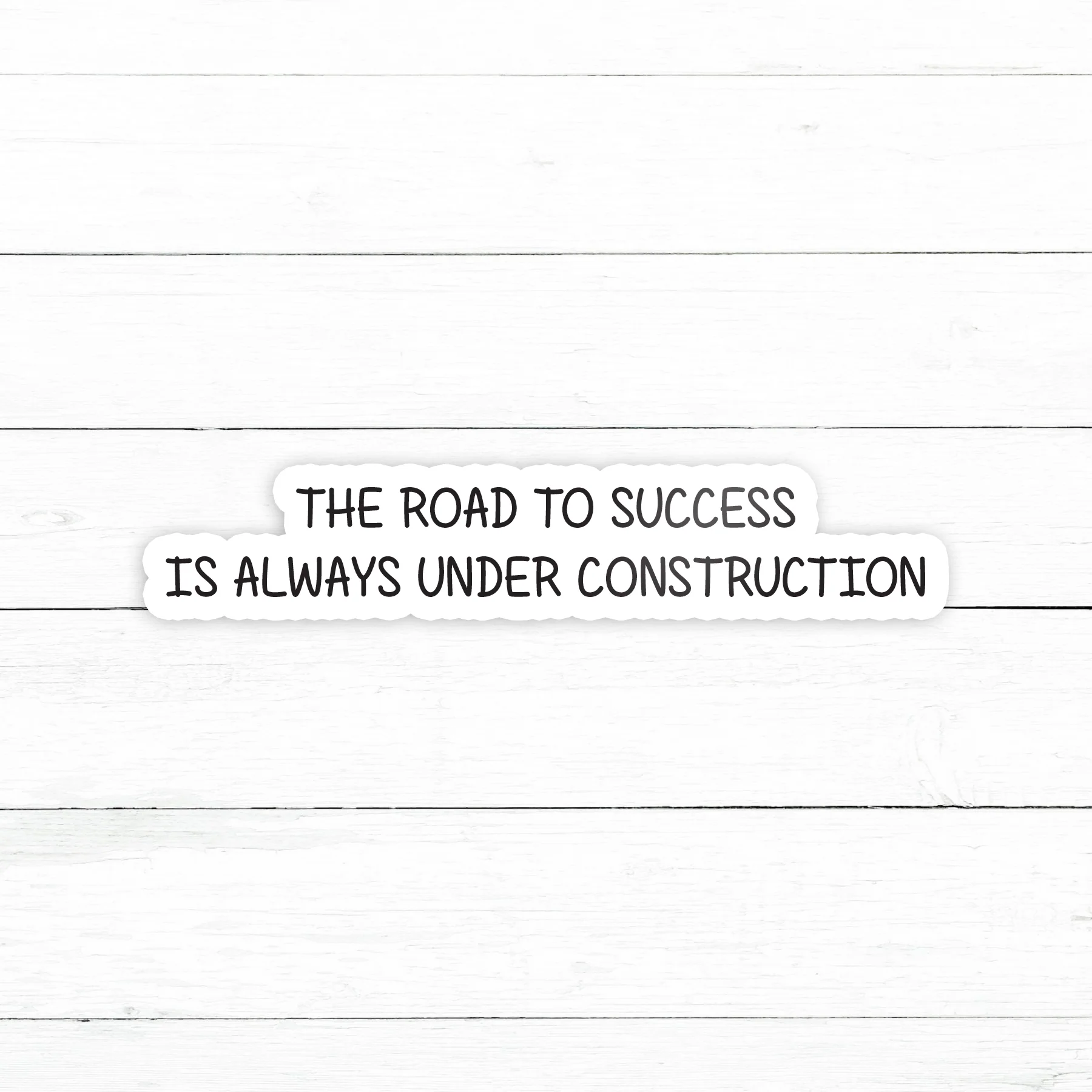 Road to Success Sticker | Waterproof Vinyl Decal | 3in