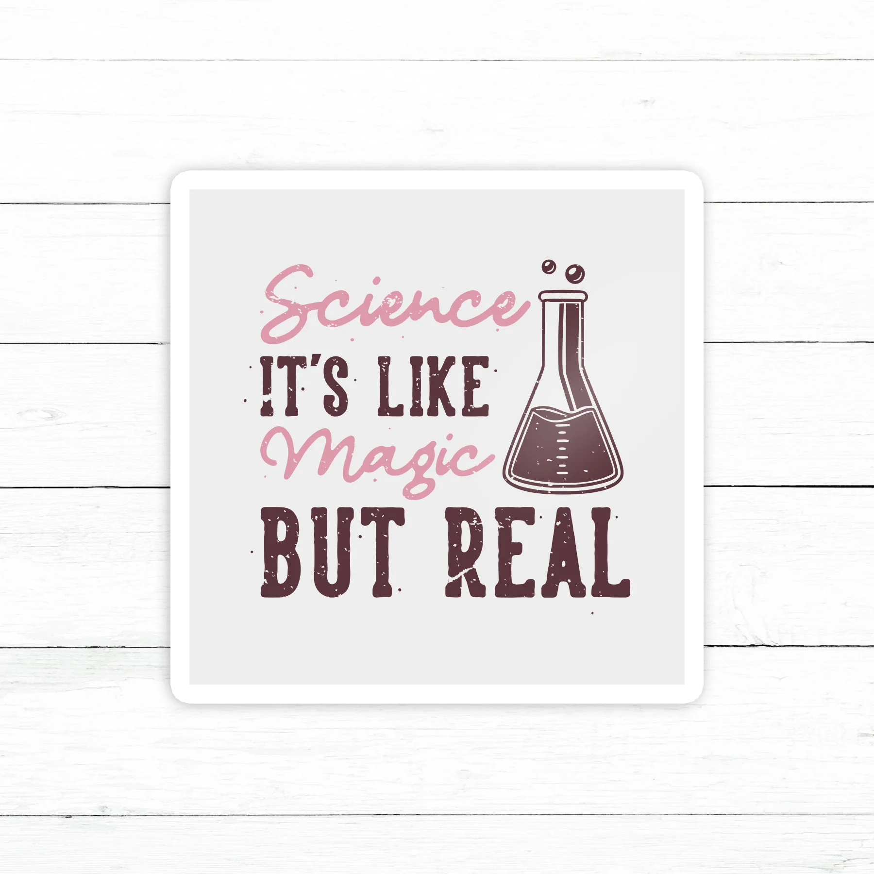 Science Magic Sticker | Waterproof Vinyl Decal | 3in