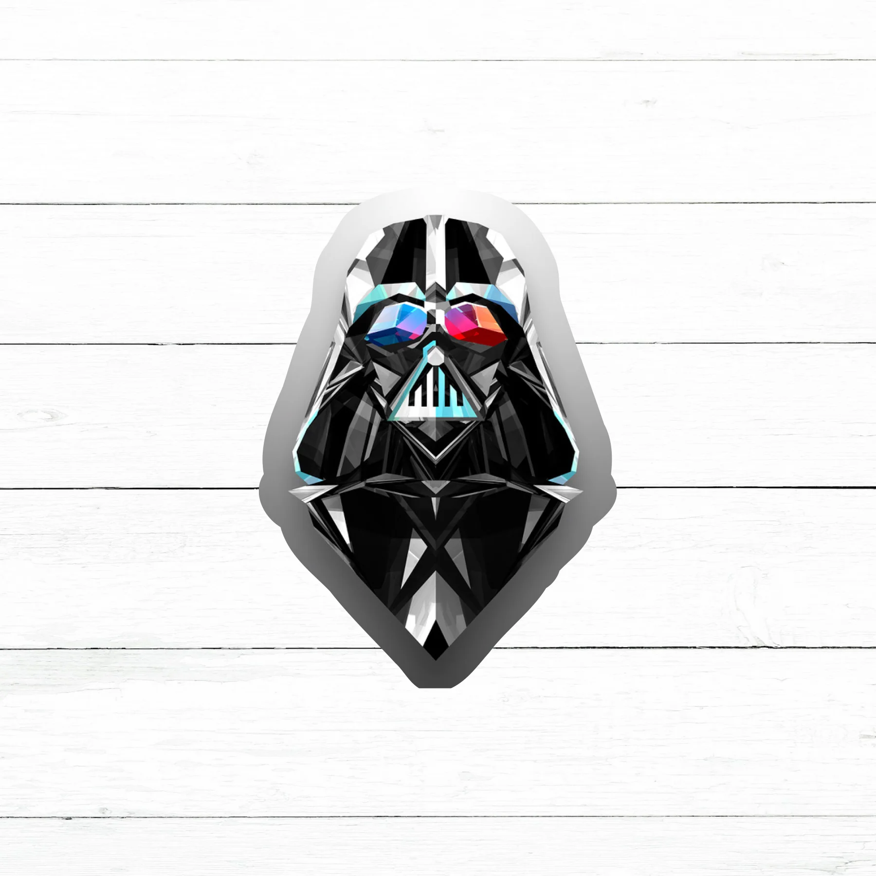 Shiny Darth Vader Sticker | Waterproof Vinyl Decal | 3in