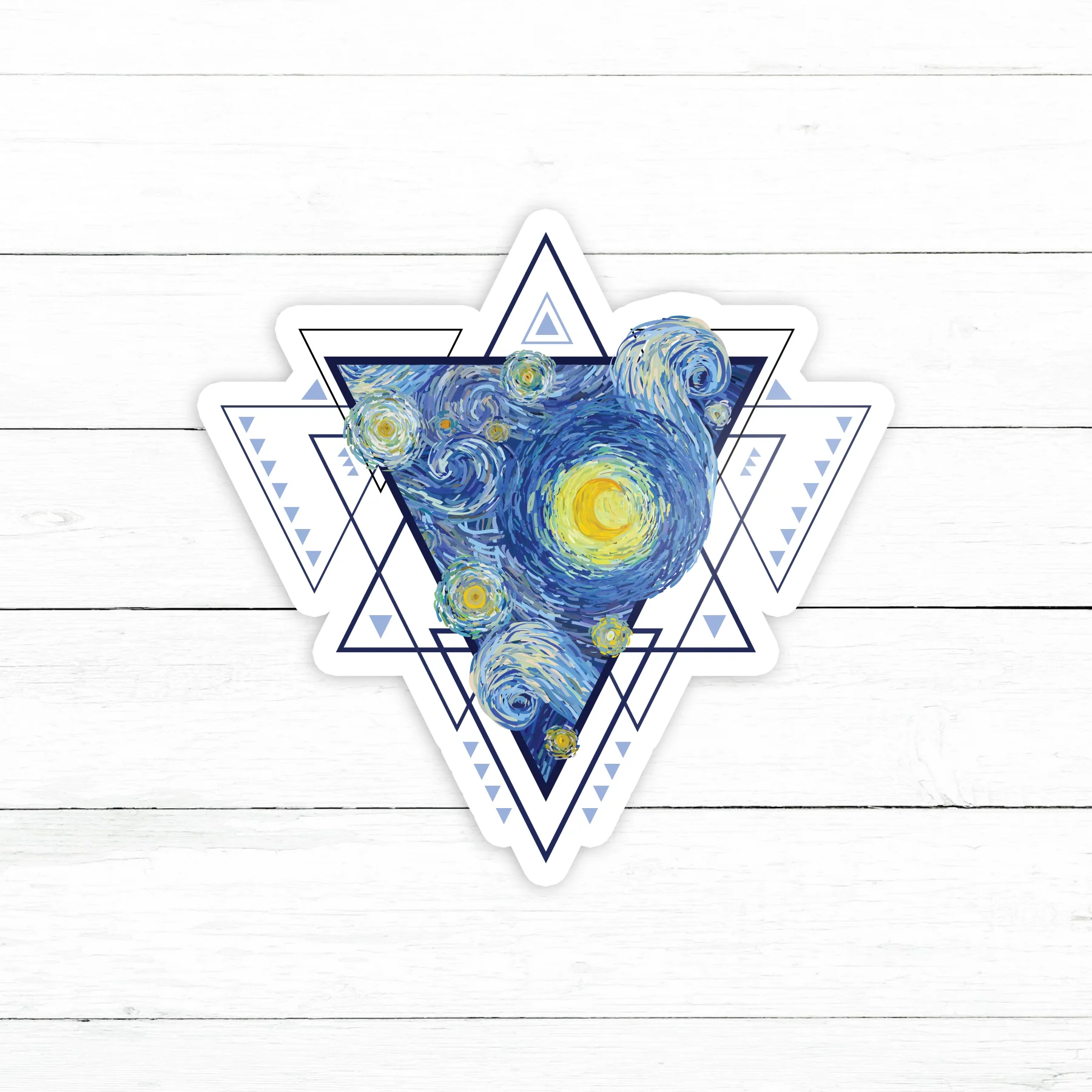 Starry Night Sticker | Waterproof Vinyl Decal | 3in