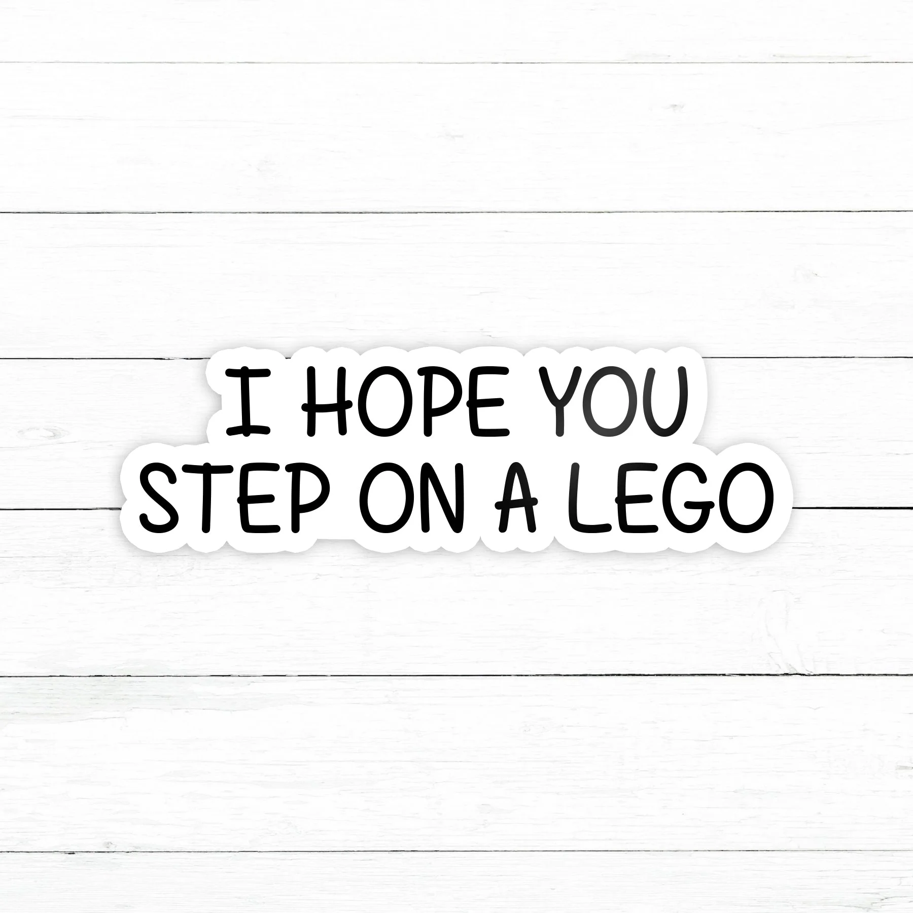 Step on a Lego Sticker | Waterproof Vinyl | 3 in