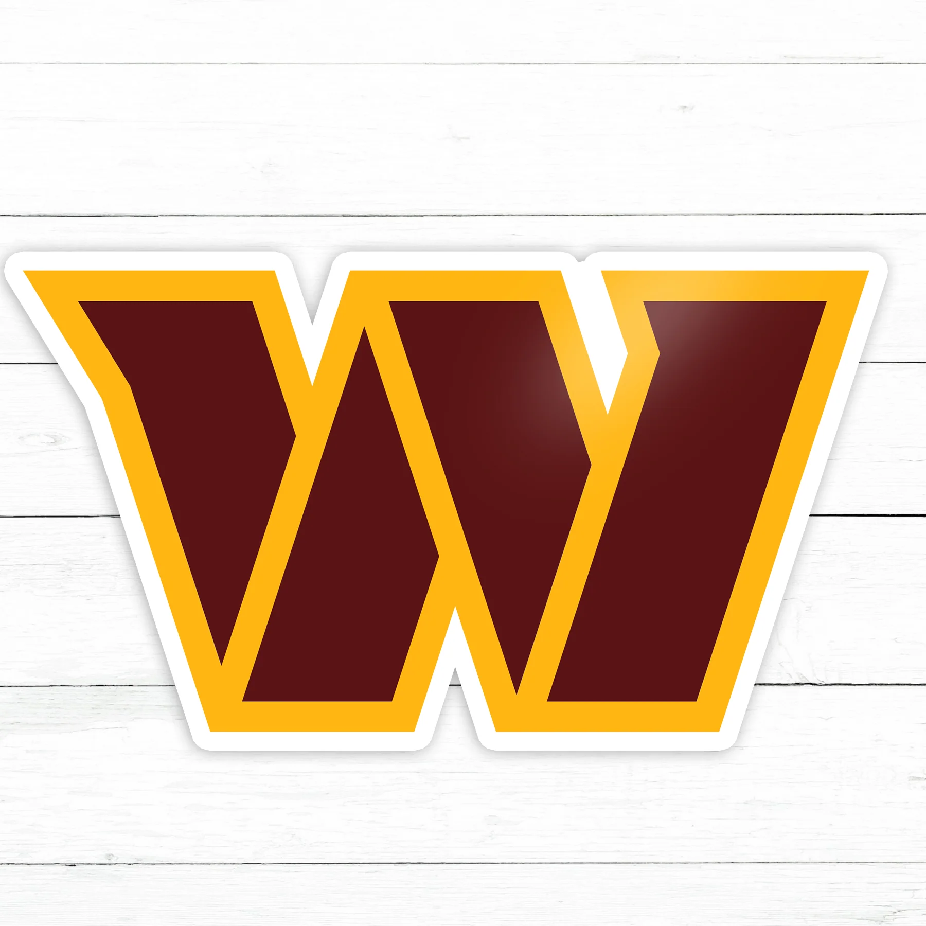 Washington Commanders Sticker | Waterproof Vinyl Decal | 3in