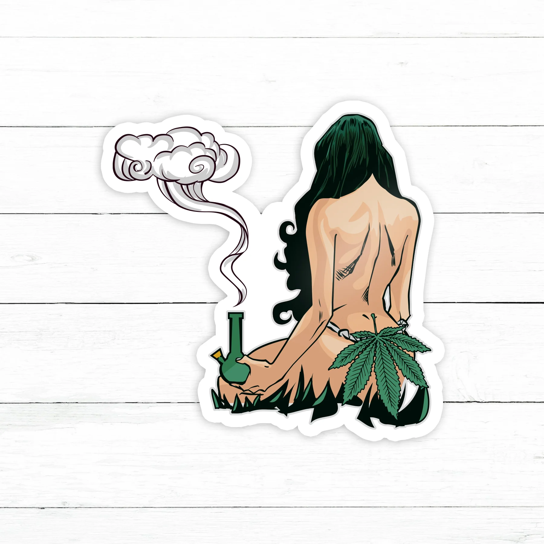 Weed Sticker | Waterproof Vinyl Decal | 3in